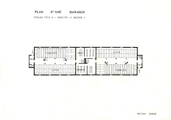 Plan baraque Stalag VIIIA